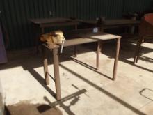 4' X 2' WORK TABLE W/ 5" VISE