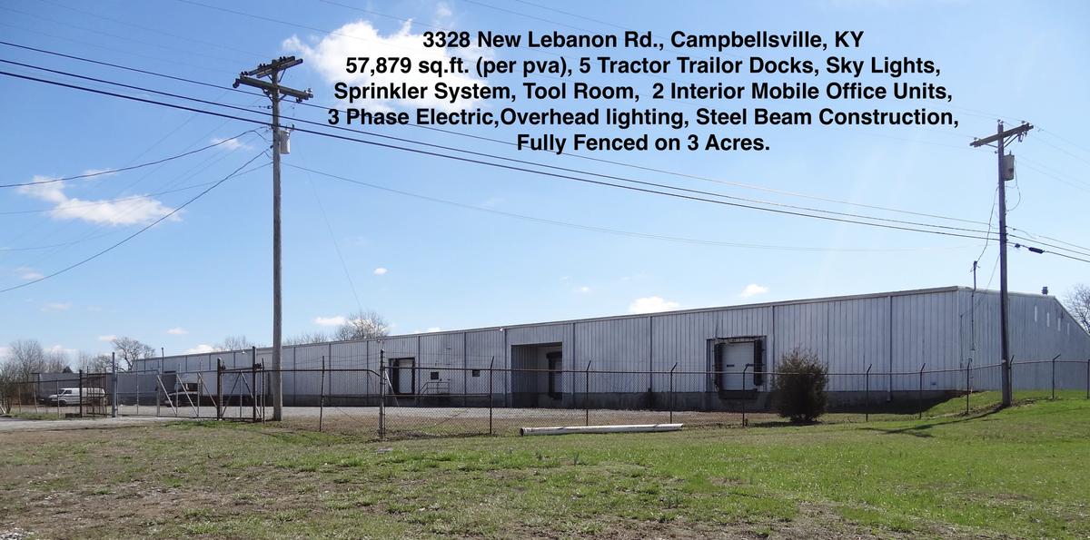 57,879sf Warehouse, 3328 New Lebanon Rd, Campbellsville Ky