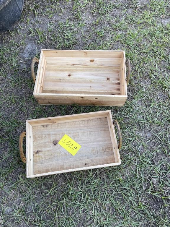 (2) Horse Shoe Trays