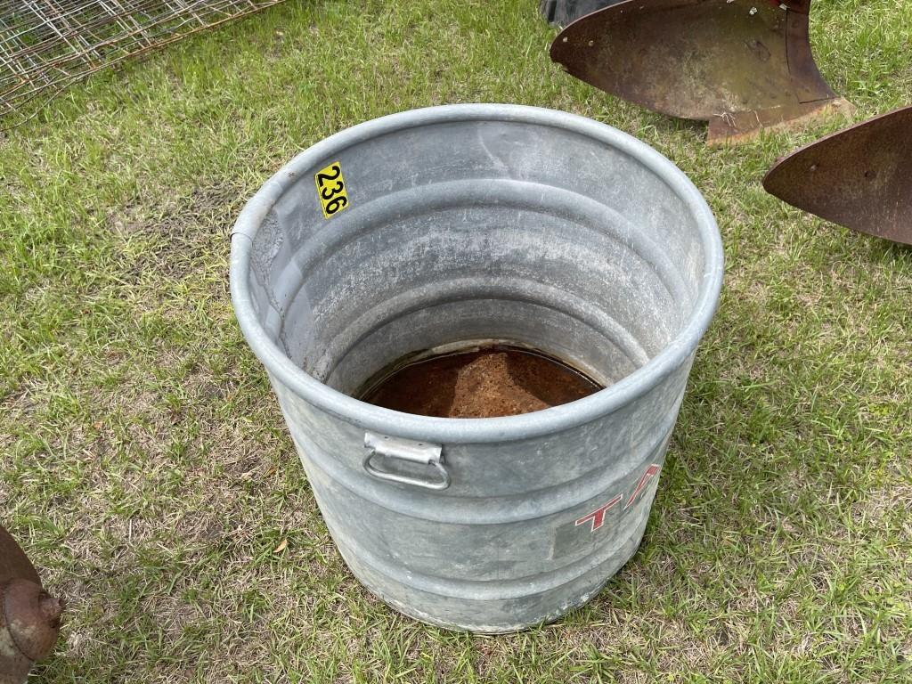 50 Gallon Galvanize Water Trough W/handles