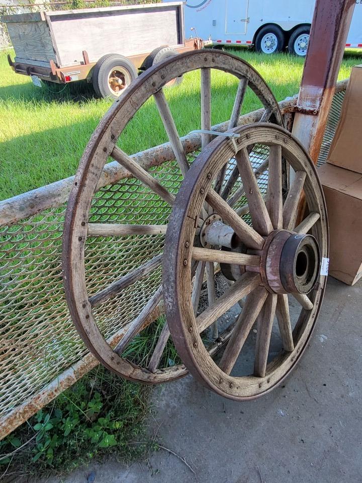 (2) Wagon Wheels