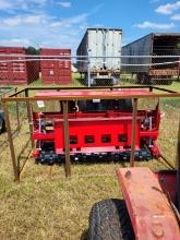 5 1/2 ft new 3 pt hitch or quick attach grain drill, red
