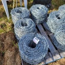 (4) rolls of Barbed Wire DIGGIT Unused