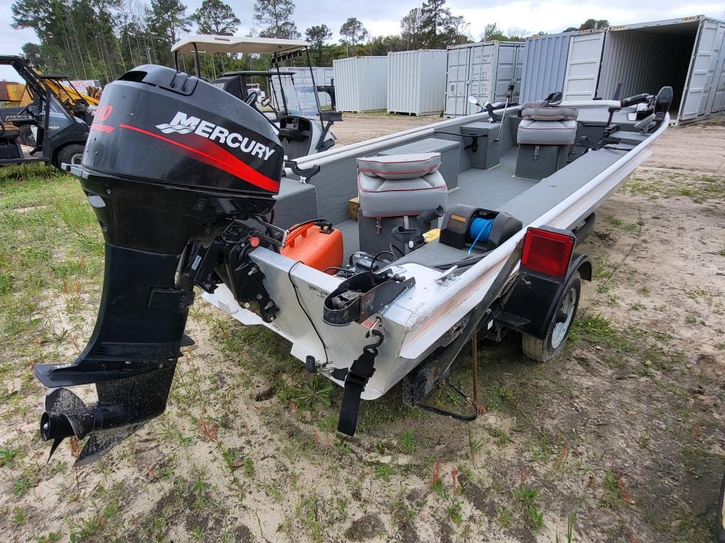 Weldbilt Aluminum Boat W. Mecury 40 Hp