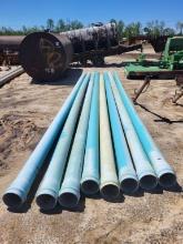 8ct Pvc Pipe 22ft Long 6in Dia