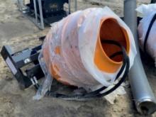 Skid Steer Concrete Mixer Roller, Landhonor, Unuse