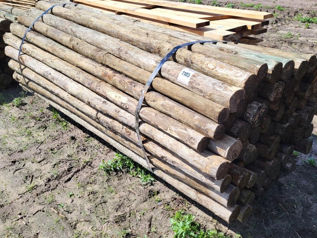 (70) Wooden Fence Posts