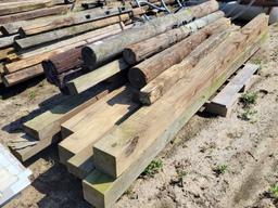 (20) Wooden Posts