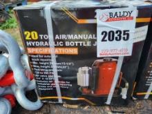 21 Ton Bottle Jack, Air/manual, Unused