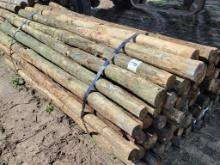 (70) Wooden Fence Posts