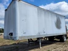 1990 Fruehauf Dry Box Semi Trailer