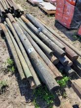 (24) Wooden Posts