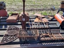 Cast Iron Fireplace Grates, Iron Pineapple Door Mt