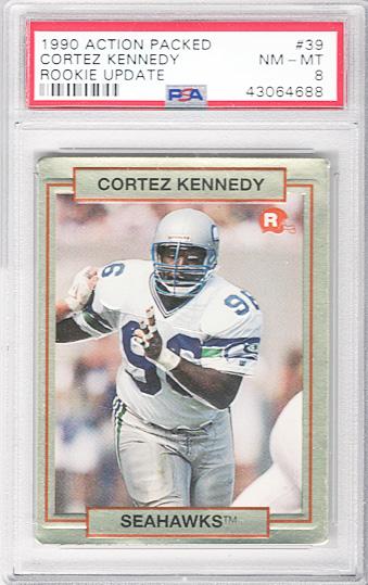 1990 -Cortez Kennedy- Action Packed PSA Graded Football Rookie Card