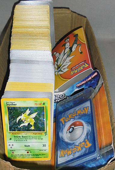 Huge -Pokemon- Trading Cards Box Lot w/Sealed/Foil - 100's