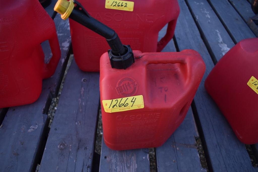 Gas Can 12664 2 gal. red plastic gas can