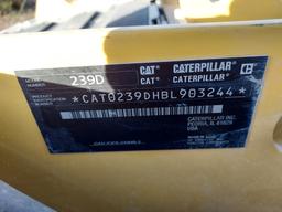2019 CAT 239D, 793hrs, enclosed cab, aux  hydraulics,