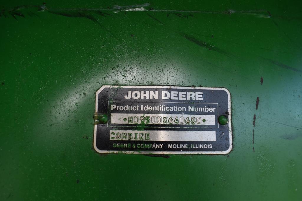 1991 JOHN DEERE 9500, 5600 engine hrs, 3600  sep hrs, 2nd owner since 1995,