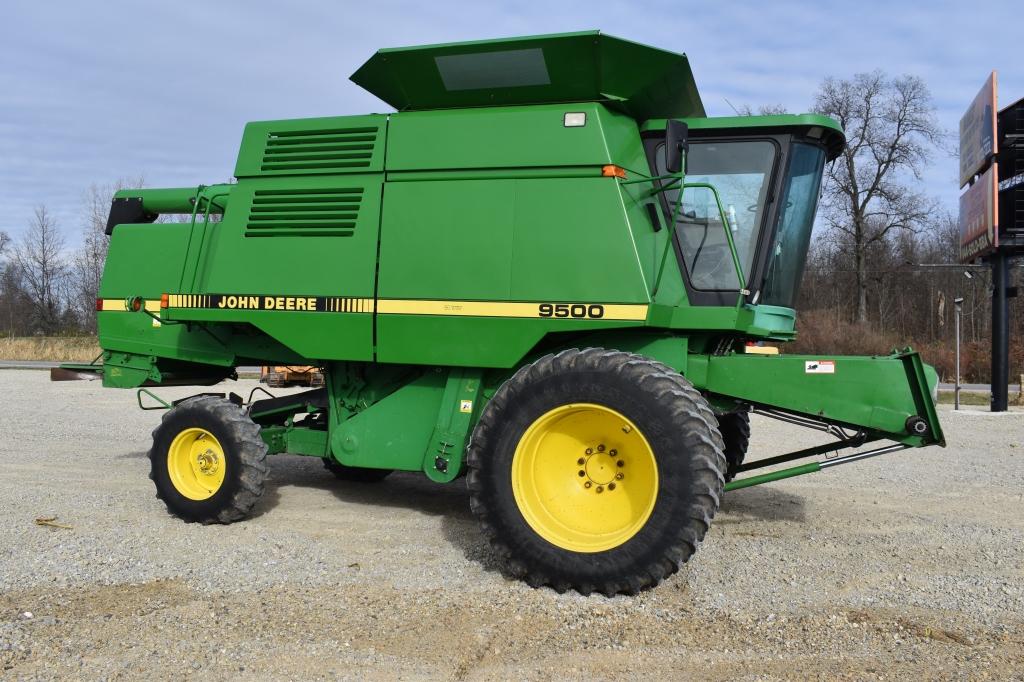 1991 JOHN DEERE 9500, 5600 engine hrs, 3600  sep hrs, 2nd owner since 1995,