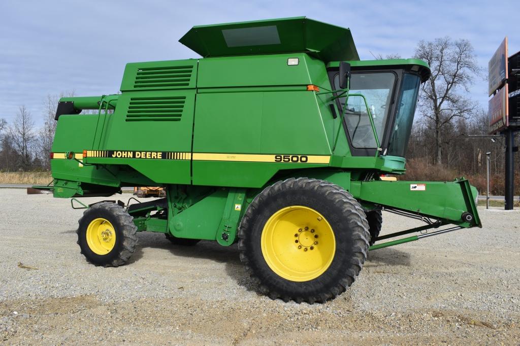 1991 JOHN DEERE 9500, 5600 engine hrs, 3600  sep hrs, 2nd owner since 1995,