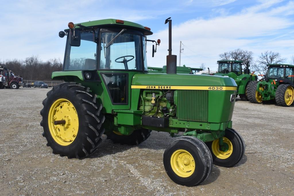 1976 John Deere 4030, 3,877 orig. hrs. 540  PTO, 3 point quick hitch, 2 hyd