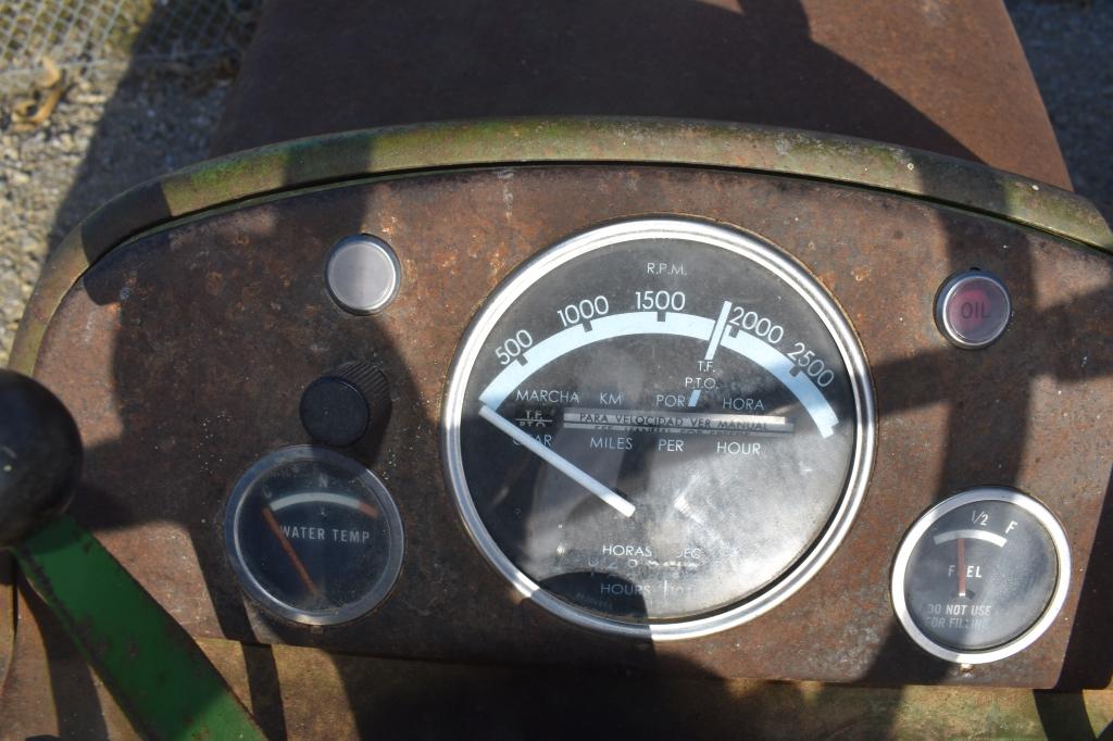 1961 JD 3010, approx 6,628 hrs, second tach  installed, gas engine, narrow