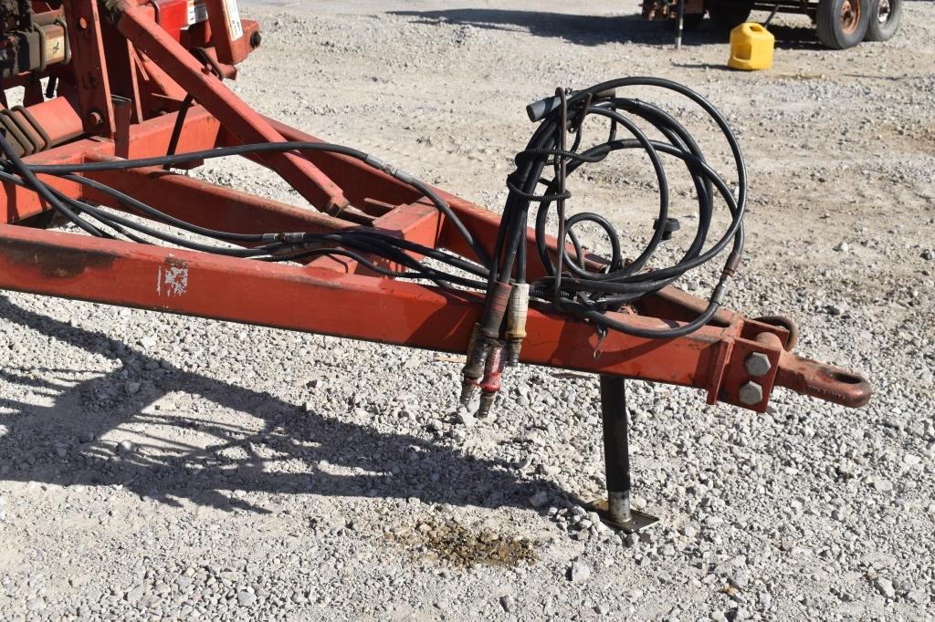 KRAUSE, 30ft, 3 section, 5 bar spiked harrow,  rear hitch, 9in disc spacing