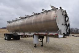 1994 Warren feed trailer, 8 bin, tandem axle,