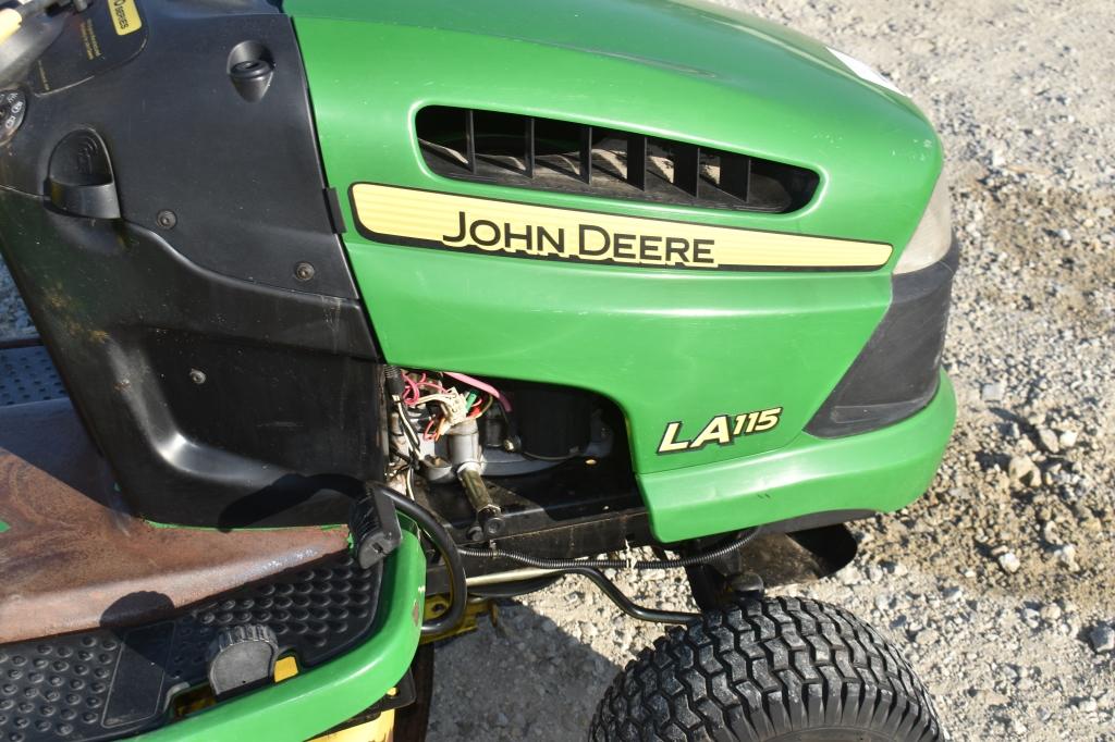 John Deere LA115, 1,240.9 hrs, gas engine,  hydrostatic drive w/ cruise con
