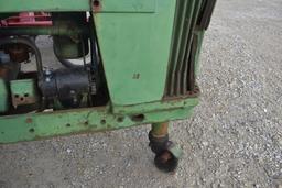 1953 John Deere 60, parts tractor, solid  front pedestal, PTO, engine is fr