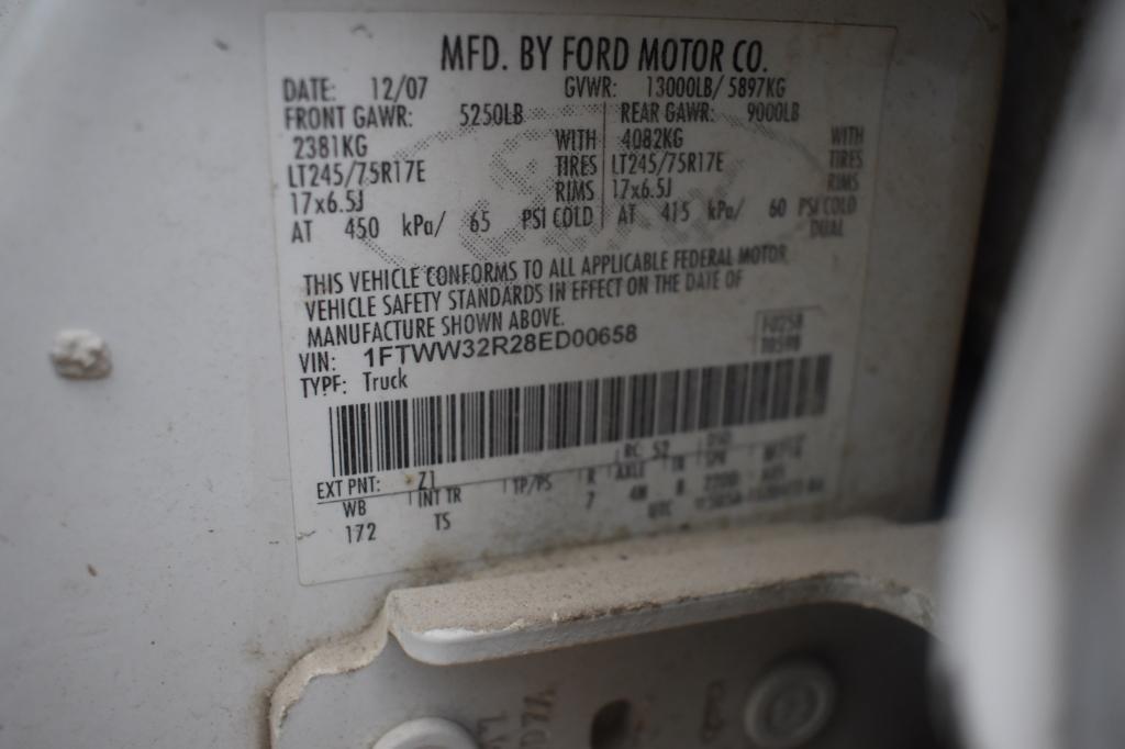 2008 Ford F350 XL, 160,163 miles, powerstroke  diesel, mechanics bed (gener