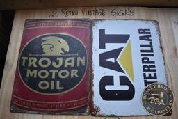 2 RETRO VINTAGE SIGNS 26216