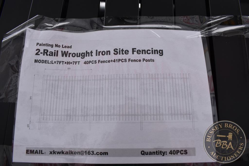 2 RAIL IRON FENCING 27024