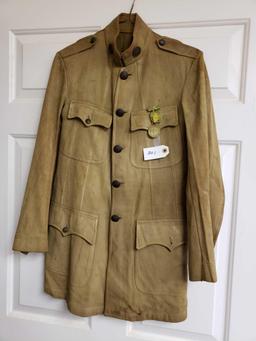 WW I New York National Guard Tunic w/NY & Quartermaster Disk & NY State Buttons