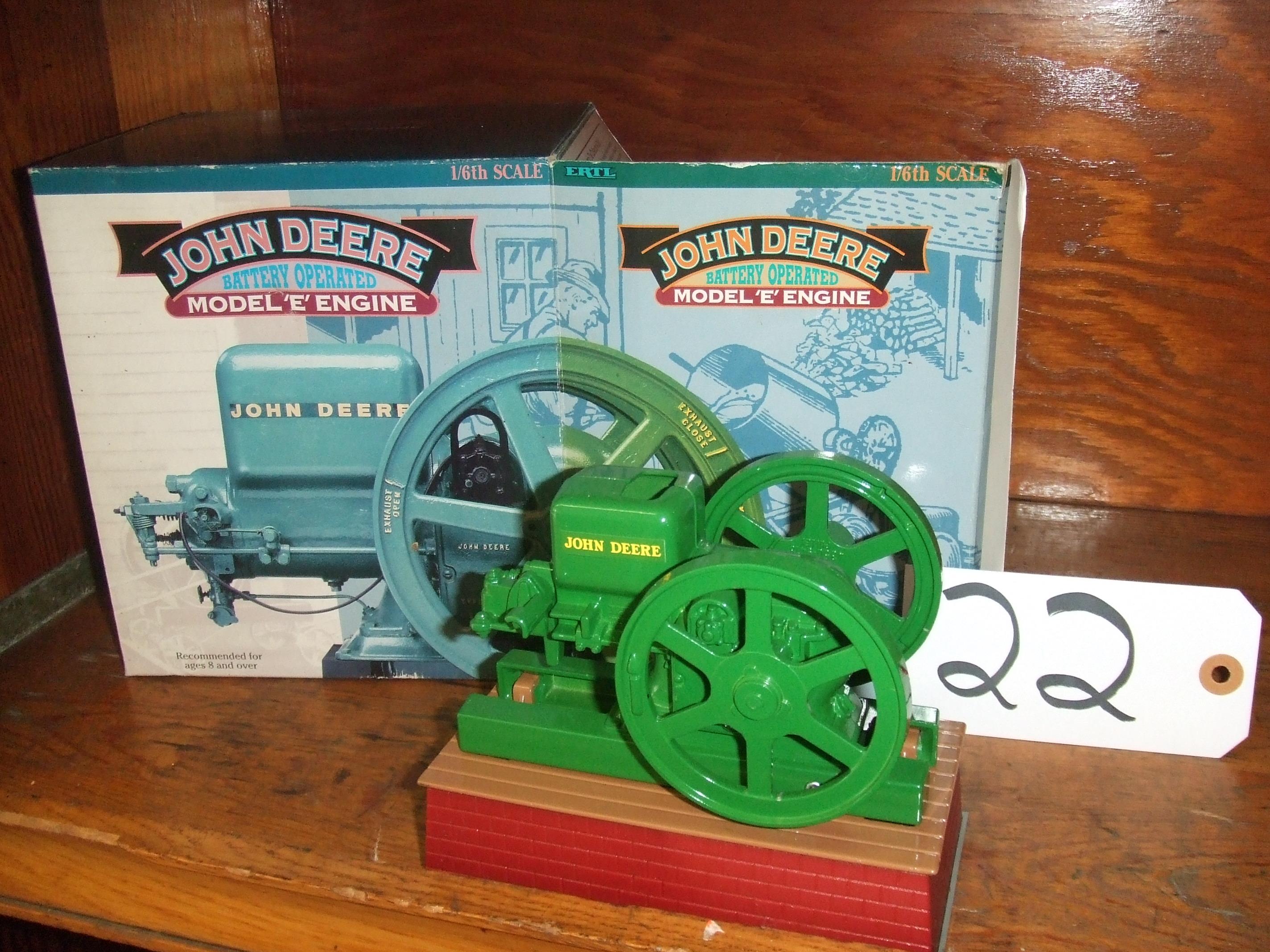 JOHN DEERE BATTERY OPERATED MODEL "E" ENGINE