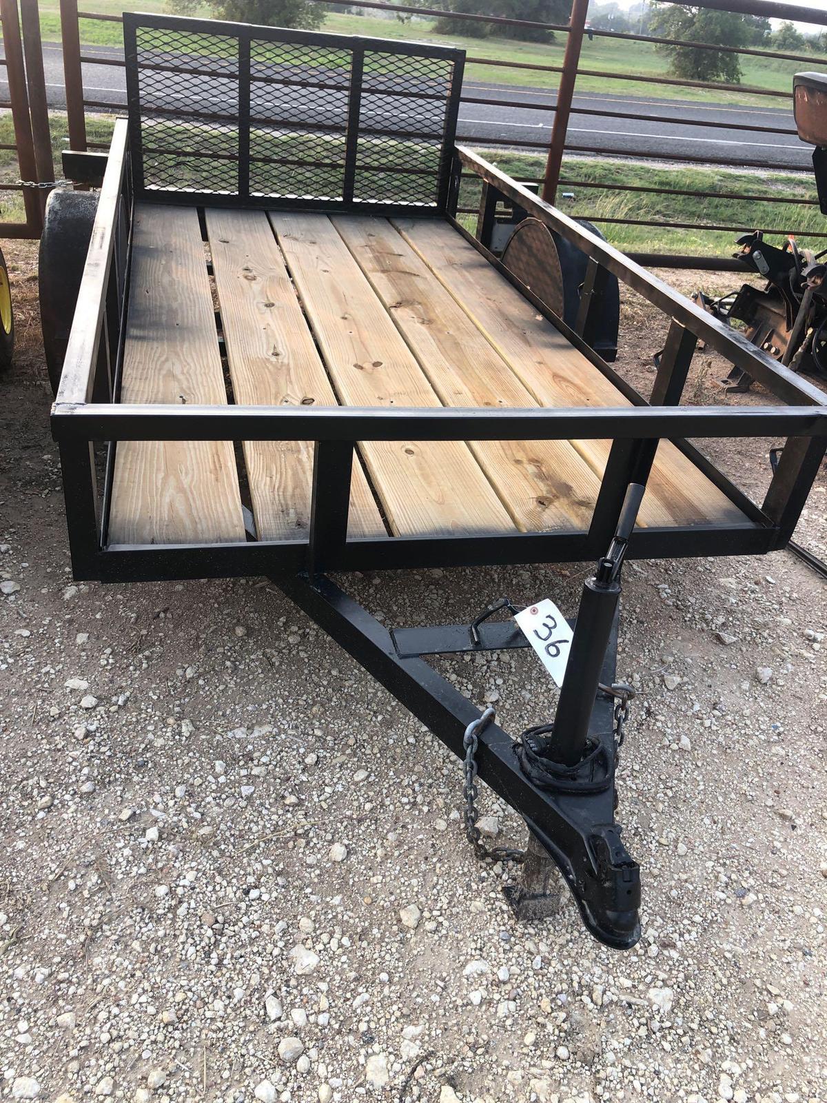 2000 5'x10' Ramp Gate Trailer Lic and Rec, $25 fee