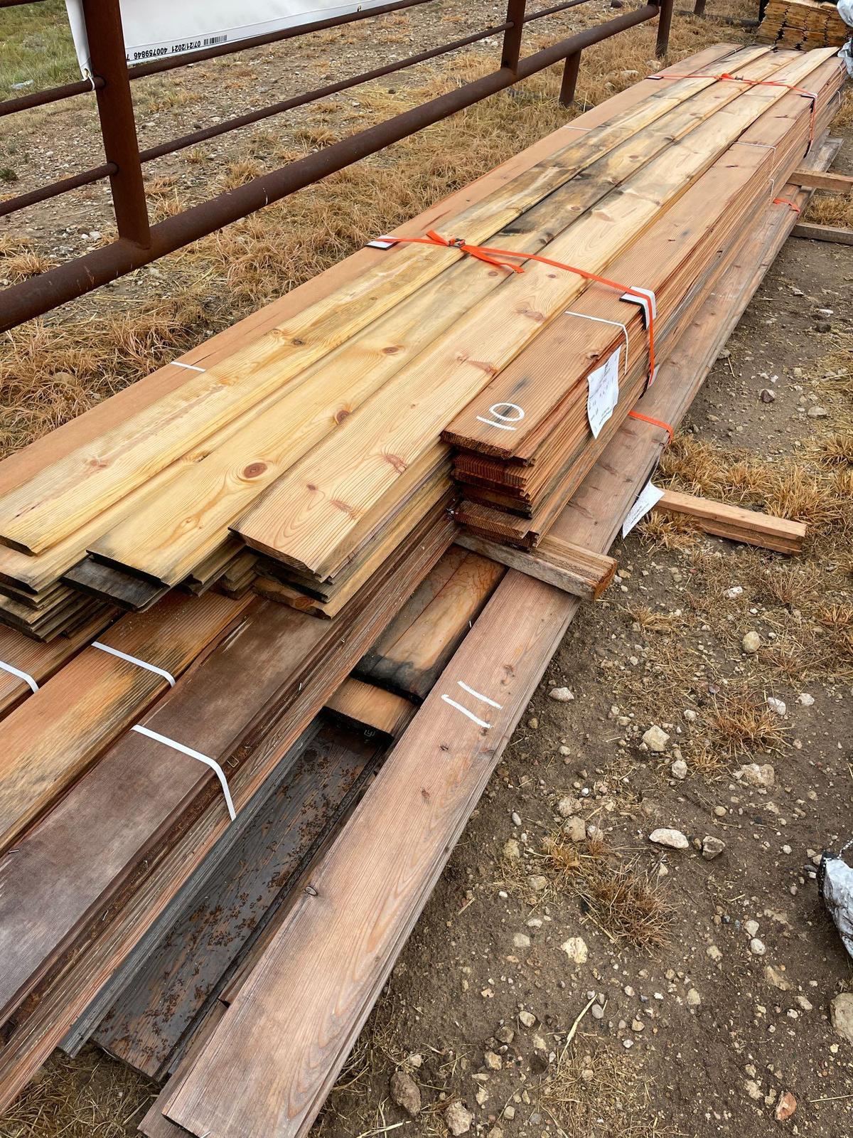 Bundle of 63 PCS 1X6 Douglas Fir T&G 14', 16' and 18' Sold by the Bundle