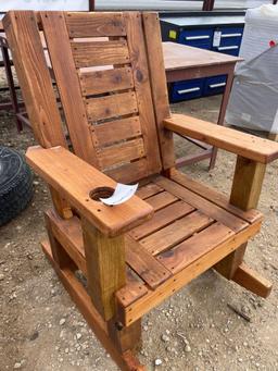 Single Wood Rocker