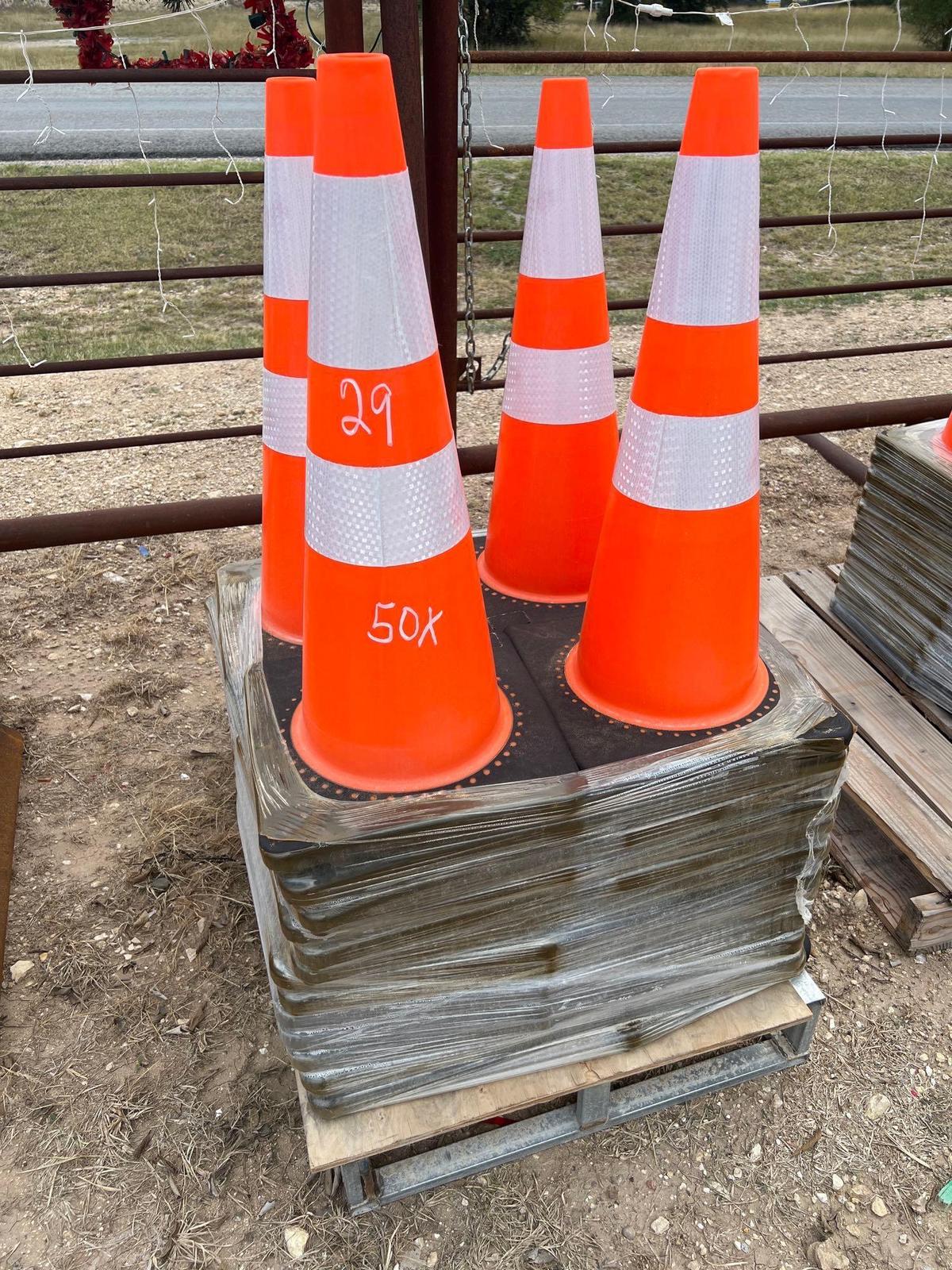 50 Safety Cones 50 TIMES THE MONEY MUST TAKE ALL