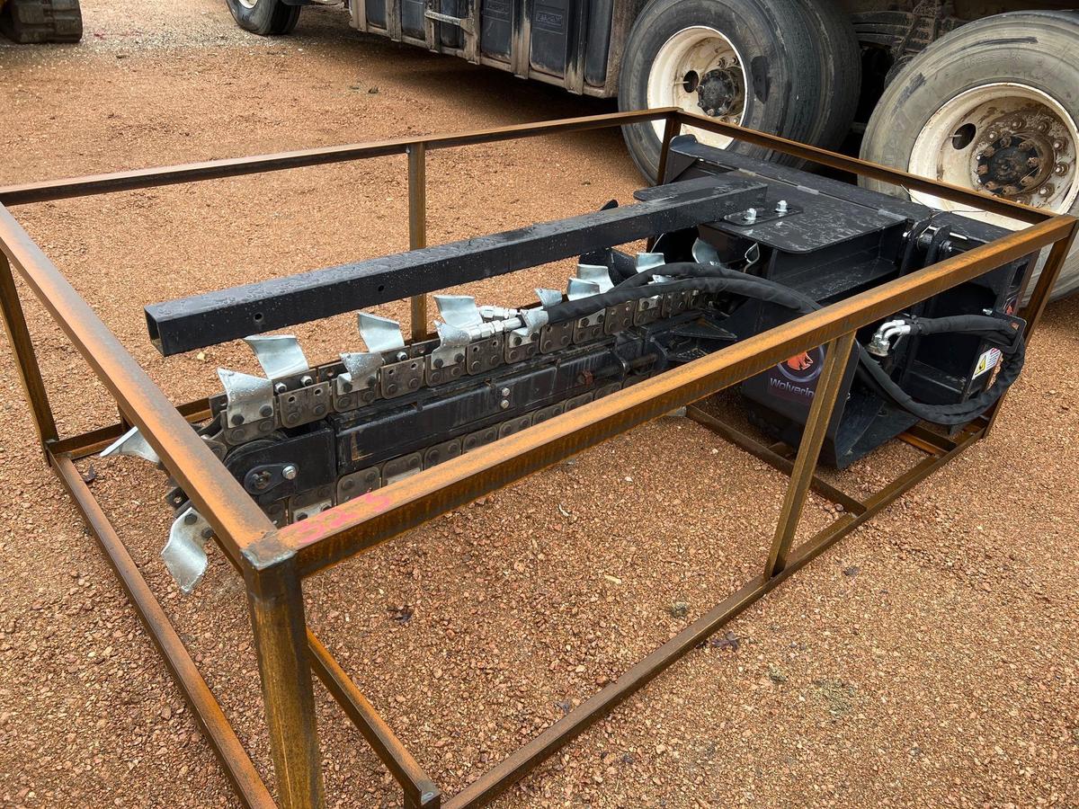 Unused Wolverine Trencher for Skid Steer