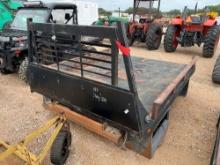 80'' x 102'' Steel Flatbed, Well w/ Ball Rhino Lined 2 Under Body Boxes Seller States Came off Chevy