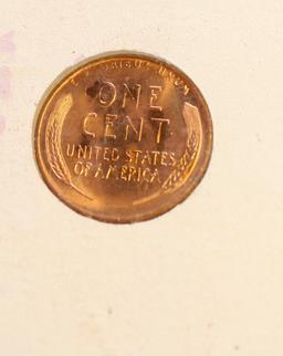 1958 D MS 67 RD Wheat Penny