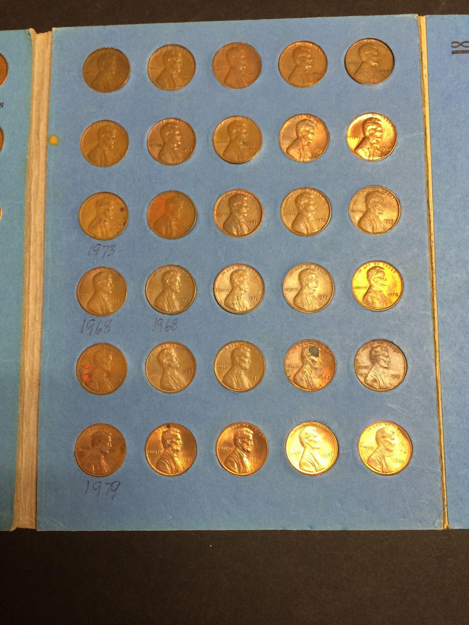 Lincoln Memorial cent collection 1959 to 1988 missing 1968S