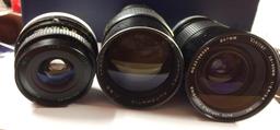 Lot of 3 Canon Mount lenses 28mm, 28-85mm, 85-200mm