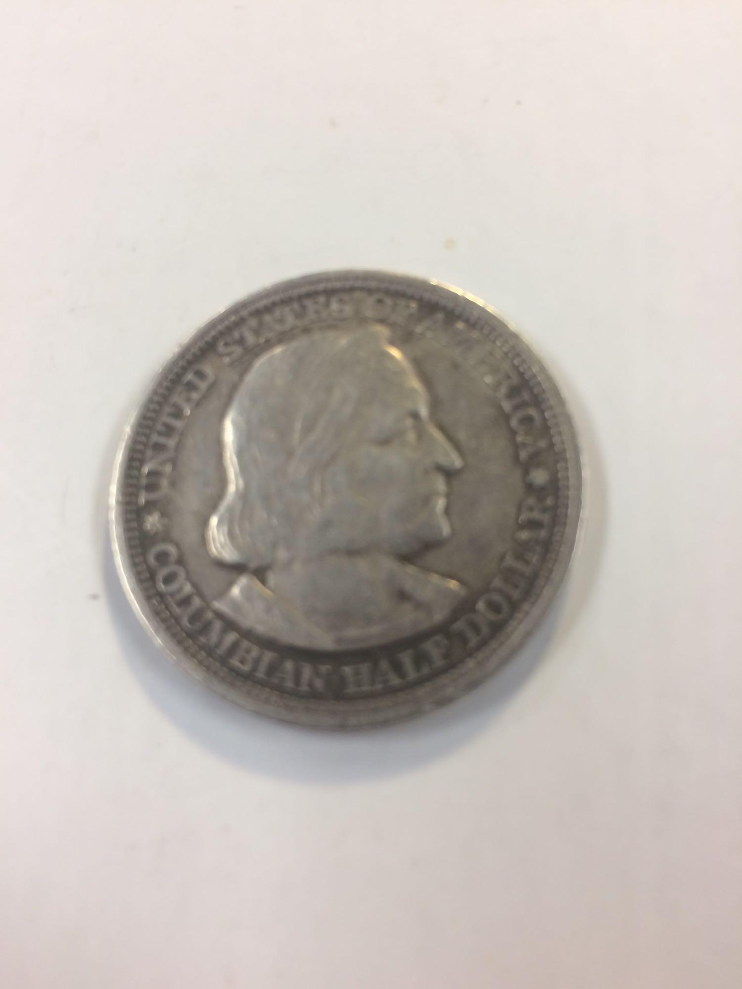 1893 Columbian half dollar commemorative corn