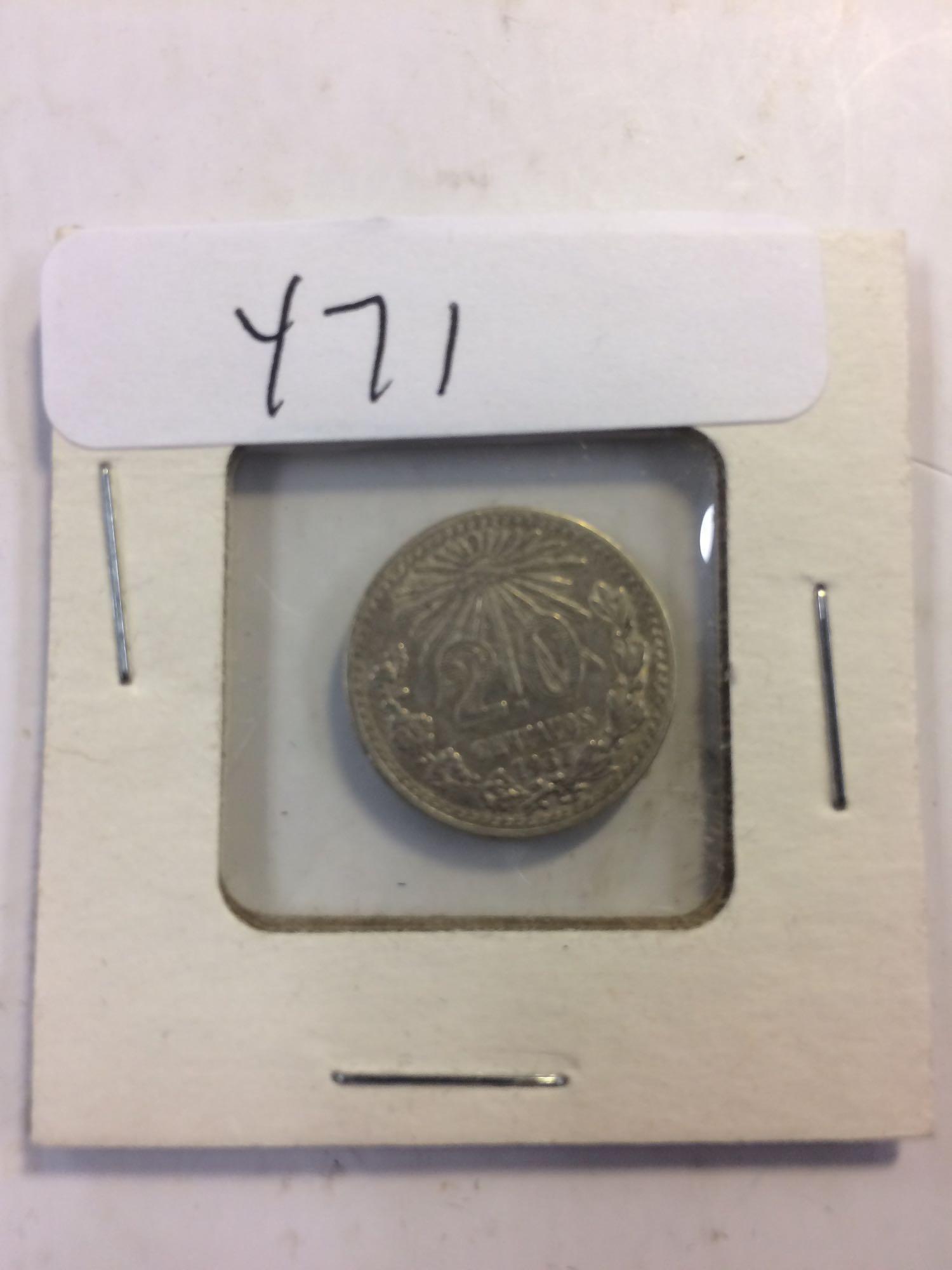 1957 Mexico 20 centavos
