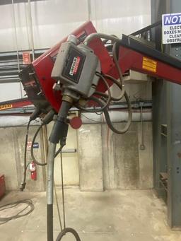 Zip Line Welding Boom with Lincoln 455M Welder with Power Feed 10M
