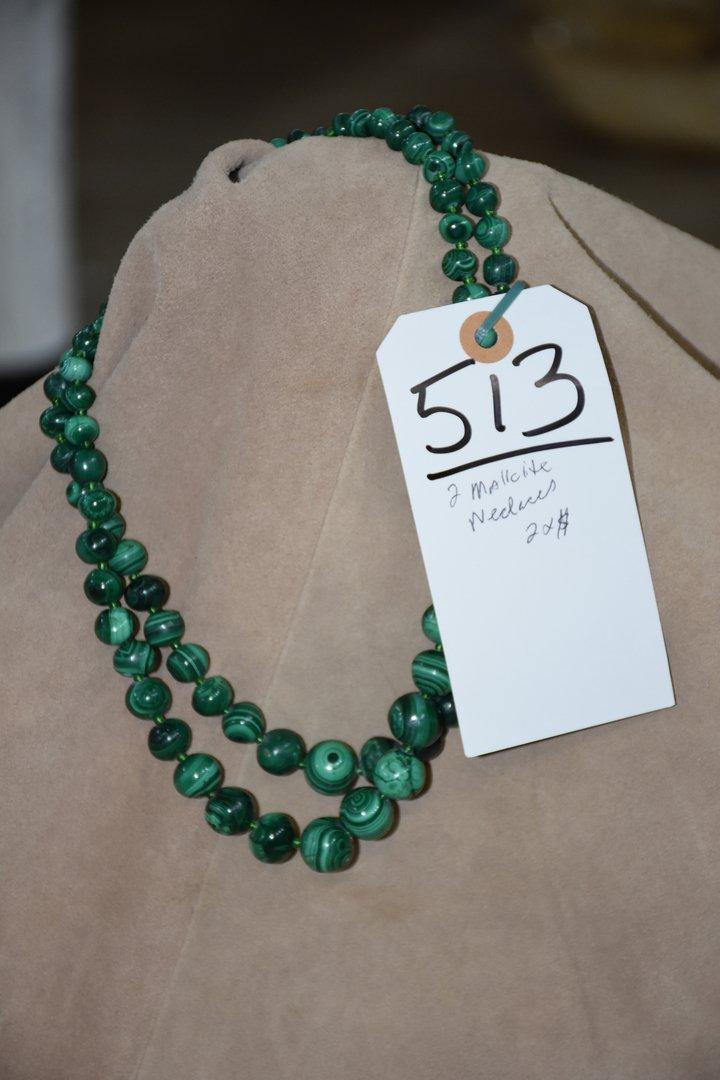 2 Malachite Necklaces (2x$)