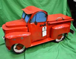 RED 50'S ALUMINUM TRUCKS W/COOLER