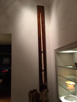 NORWALL TUSK IN GLASS CASE -EXCELLENT COND -APPROXIMATELY 9'(TX RES ONLY)